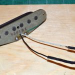 The vintage pickup from '74 with soldered leads